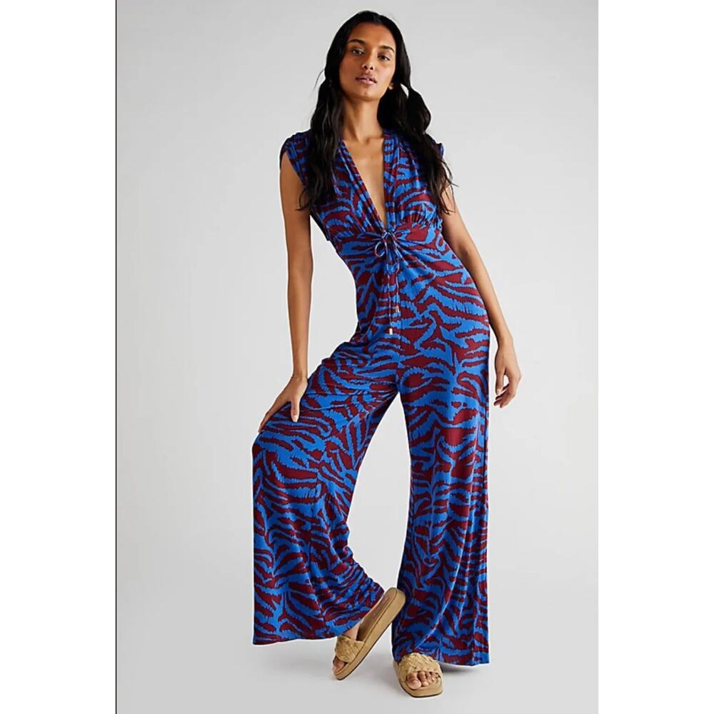 Free People Next Summer Jumpsuit Multicolor Size M